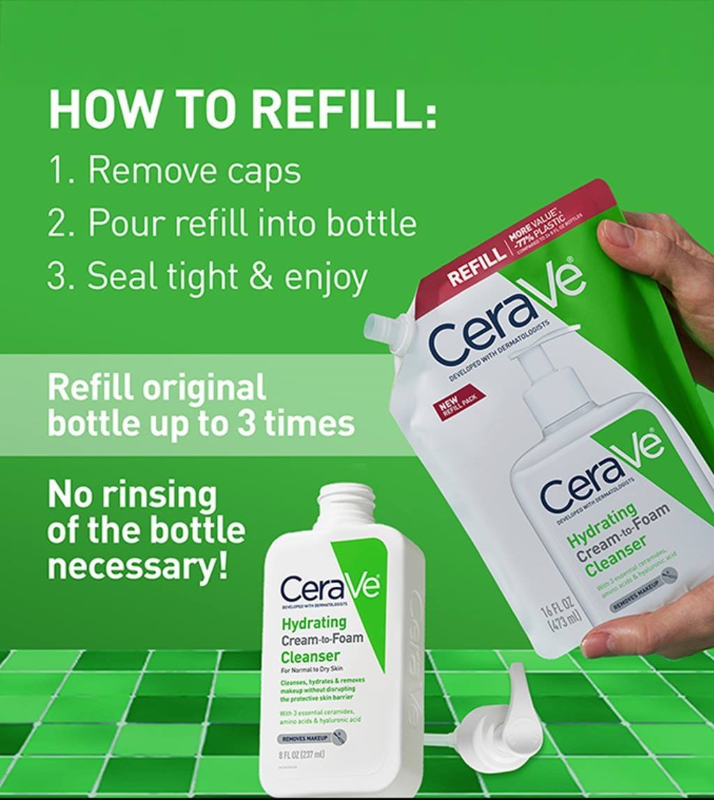 Hydrating Cream-to-Foam Cleanser Refill - Image 5
