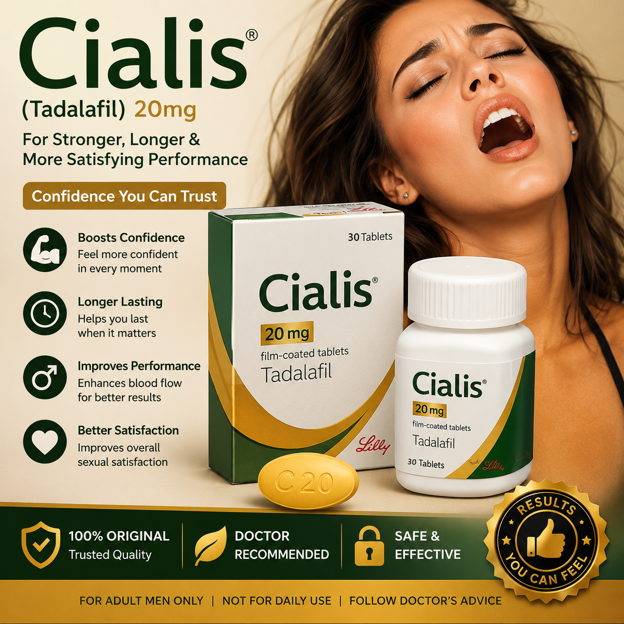Cialis Tadalafil 20mg Tablets