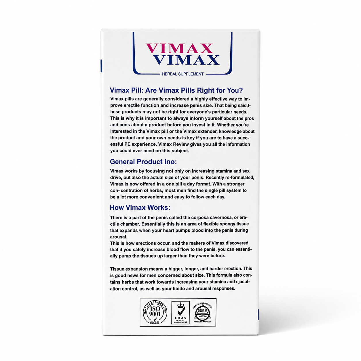 Vimax Men’s Wellness Supplement - Image 2