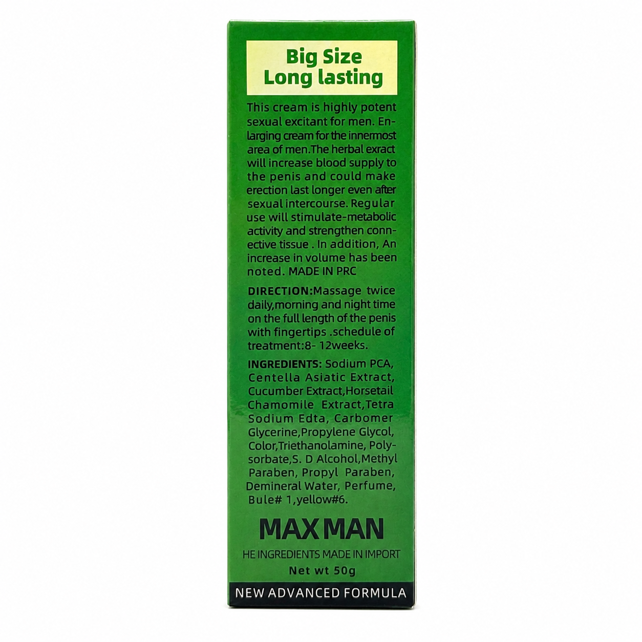 Max Man Green Men’s Personal Care Gel - Image 4