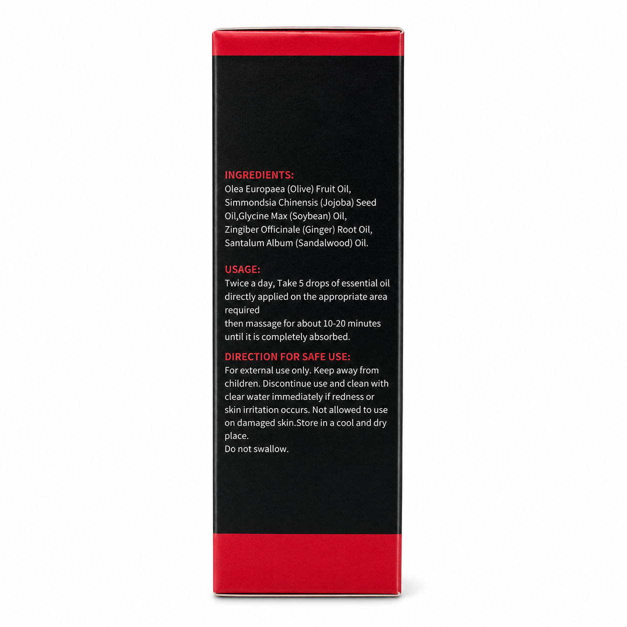 Men’s Personal Care Massage Oil - Image 4